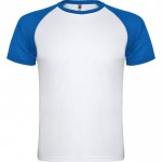 Camiseta deportiva unisex de manga corta de poliéster 140 g/m2 Roly color azul real