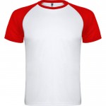Camiseta deportiva unisex de manga corta de poliéster 140 g/m2 Roly color rojo
