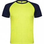 Camiseta deportiva unisex de manga corta de poliéster 140 g/m2 Roly