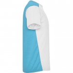 Camiseta deportiva unisex de poliéster en manga corta 130 g/m2 Roly color blanco segunda vista lateral