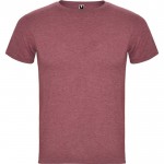 Camiseta jaspeada de algodón y poliéster para hombre 150 g/m2 Roly color rojo jaspeado