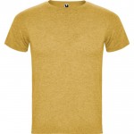 Camiseta jaspeada de algodón y poliéster para hombre 150 g/m2 Roly color amarillo oscuro