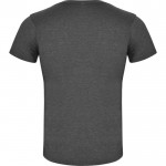 Camiseta jaspeada de algodón y poliéster para hombre 150 g/m2 Roly color negro segunda vista trasera