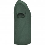 Camiseta jaspeada de algodón y poliéster para hombre 150 g/m2 Roly color verde jaspeado segunda vista lateral
