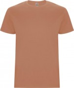 Camiseta de algodón 100% en punto para hombre 190 g/m2 Roly color marrón anaranjado