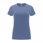 Camiseta de 100% algodón en punto para mujer 170 g/m2 Roly color azul vaquero
