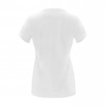 Camiseta de 100% algodón en punto para mujer 170 g/m2 Roly color blanco segunda vista trasera
