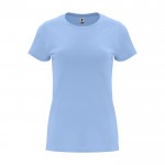 Camiseta de 100% algodón en punto para mujer 170 g/m2 Roly color azul claro