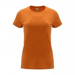 Camiseta de 100% algodón en punto para mujer 170 g/m2 Roly color naranja