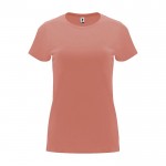 Camiseta de 100% algodón en punto para mujer 170 g/m2 Roly color salmón