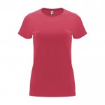 Camiseta de 100% algodón en punto para mujer 170 g/m2 Roly color rojo desaturado