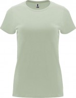 Camiseta de 100% algodón en punto para mujer 170 g/m2 Roly color verde suave