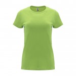 Camiseta de 100% algodón en punto para mujer 170 g/m2 Roly color verde lima