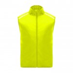 Chaleco de running cortavientos y transpirable unisex 70 g/m2 Roly color amarillo fluorescente