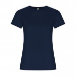 Camiseta de 100% algodón orgánico para mujer 160 g/m2 Roly color azul marino