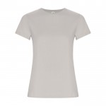 Camiseta de 100% algodón orgánico para mujer 160 g/m2 Roly color gris claro