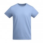 Camiseta de algodón orgánico de punto para hombre 175 g/m2 Roly color azul claro