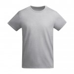 Camiseta de algodón orgánico de punto para hombre 175 g/m2 Roly color gris claro jaspeado