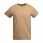 Camiseta de algodón orgánico de punto para hombre 175 g/m2 Roly color marrón anaranjado