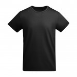 Camiseta de algodón orgánico de punto para hombre 175 g/m2 Roly color negro