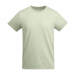 Camiseta de algodón orgánico de punto para hombre 175 g/m2 Roly color verde suave