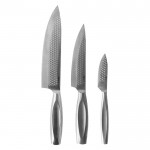 Set de cuchillos de lujo de cocina de acero inoxidable Boska color plateado brillante