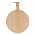 Tabla para cortar de madera redonda de gama alta Boska color marrón