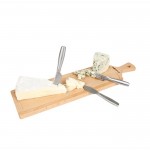 Set de queso con tabla para cortar de madera y cuchillos Boska color marrón cuarta vista