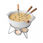 Fondue de queso de cerámica con calentamiento por velas 750 ml Boska color blanco segunda vista