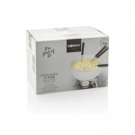 Fondue de queso de cerámica con calentamiento por velas 750 ml Boska color blanco segunda vista con caja