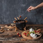 Fondue eléctrica con control preciso y capacidad para 8 personas Boska color negro