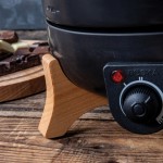 Fondue eléctrica con control preciso y capacidad para 8 personas Boska color negro