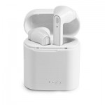 Auriculares bluetooth 5.0 con logo color blanco