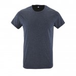 Camisetas de propaganda 150 g/m2 color azul oscuro jaspeado