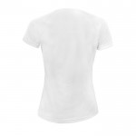 Camisetas de deporte para mujer 140 g/m2 color blanco con logo