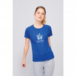 Camisetas de deporte para mujer 140 g/m2 color blanco impreso