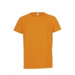 Camiseta para niño deportiva 140 g/m2 color naranja