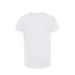 Camiseta para niño deportiva 140 g/m2 color blanco con logo