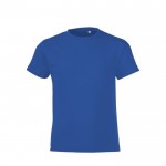 Camiseta infantil algodón 150 g/m2 color azul real