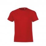 Camiseta infantil algodón 150 g/m2 color rojo