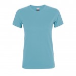 Camisetas para mujer con logo 150 g/m2 color azul claro