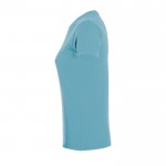 Camisetas para mujer con logo 150 g/m2 color azul claro segunda vista