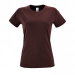 Camisetas para mujer con logo 150 g/m2 color granate