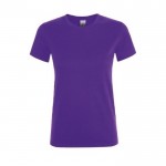 Camisetas para mujer con logo 150 g/m2 color violeta