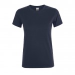 Camisetas para mujer con logo 150 g/m2 color azul marino