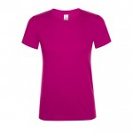 Camisetas para mujer con logo 150 g/m2 color fucsia