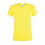Camisetas para mujer con logo 150 g/m2 color amarillo