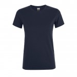 Camisetas para mujer con logo 150 g/m2 color azul oscuro