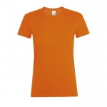 Camisetas para mujer con logo 150 g/m2 color naranja