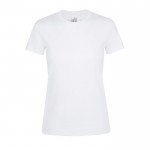 Camisetas para mujer con logo 150 g/m2 color blanco